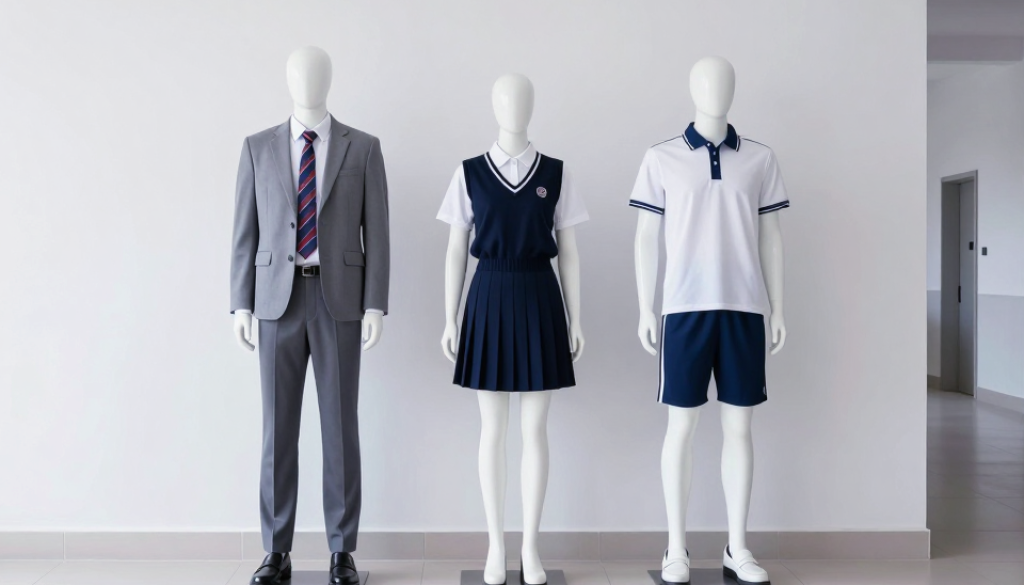 a_wide_angle__minimalist_architectural_photograph_of_a_pristine__modern_school_hallway_bathed_in_the_same_bright_daylight_as__image_0_png___against_the_stark_white_walls__a_series_of_th_2706688645